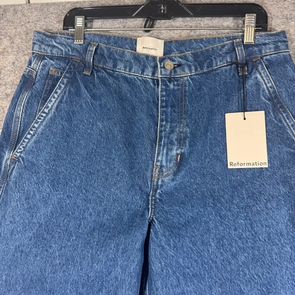 Reformation Diego Mid Rise Baggy Utility Carpenters Jeans Size 29 Revolve Anthro - Picture 5 of 16